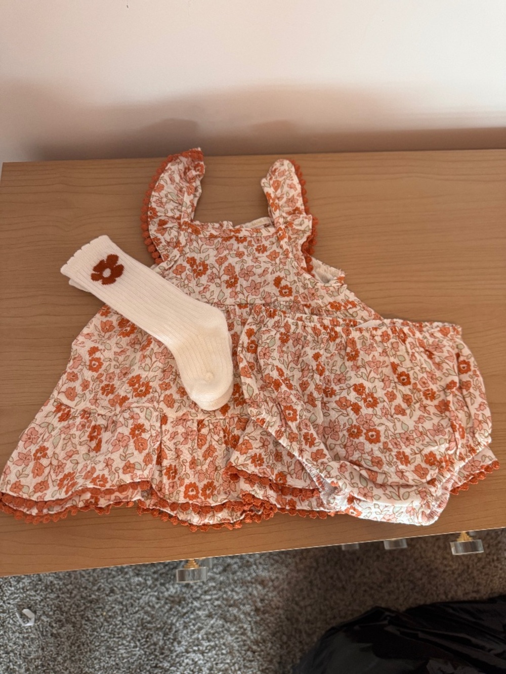 Dress with bloomers and socks set